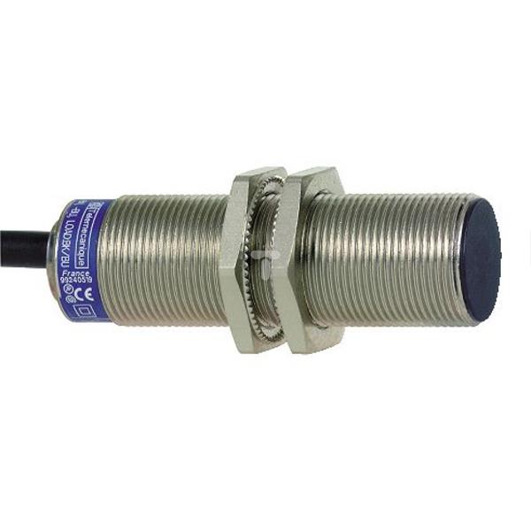 Czujnik indukcyjny XS1 M12, L60mm-mosiądz, Sn5mm-24-240 V AC/DC, przew. 2m XS1M18MB250