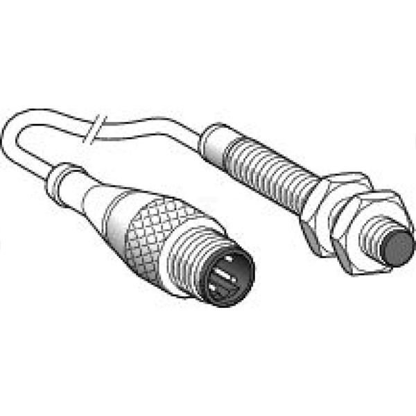 Czujnik indukcyjny XS5 M8, L61mm, nierdz., Sn1,5mm, 12..48VDC, M12 0,8m XS508B1CAL08M12