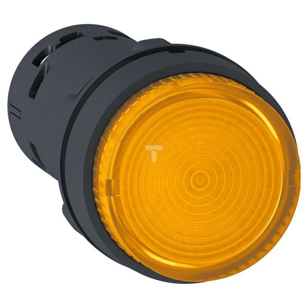 Przycisk podświetlany, LED, z sam. powr. -1NO, pomarań., 230V XB7NW35M1