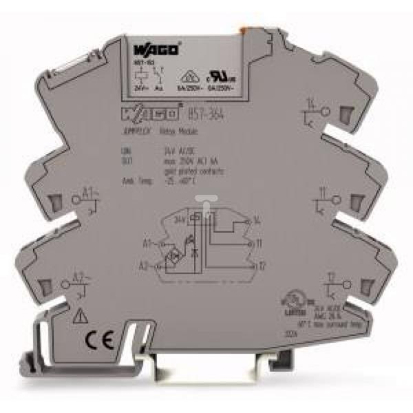 Podstawka z przekaźnikiem JUMPFLEX 240V AC/DC 1p 857-364