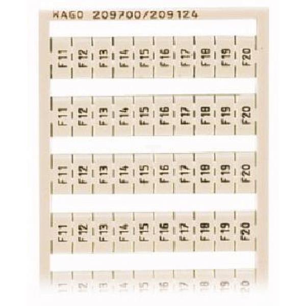 Ramka z oznacznikami 10x F11-F20 209-700/209-124 /5szt./