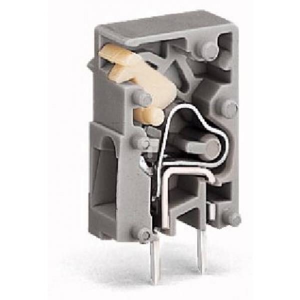 Złączka przepustowa do płytek drukowanych szara raster 5mm 741-901