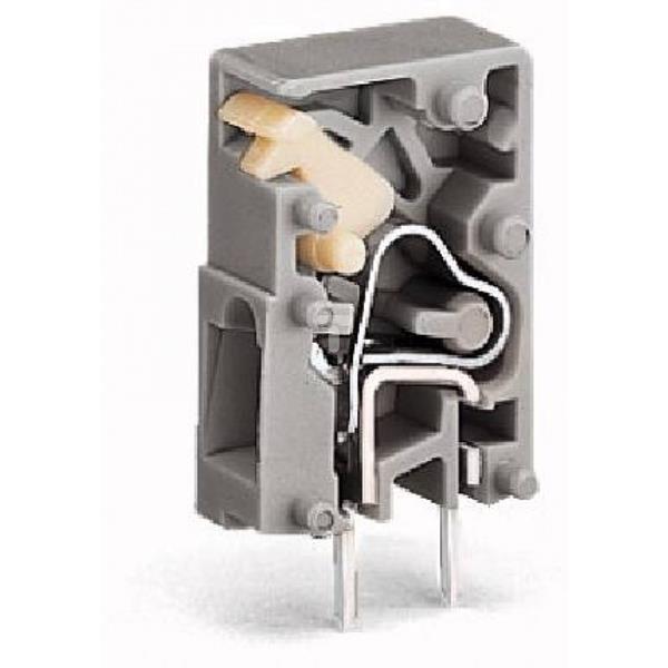 Złączka przepustowa do płytek drukowanych szara raster 5mm 741-904