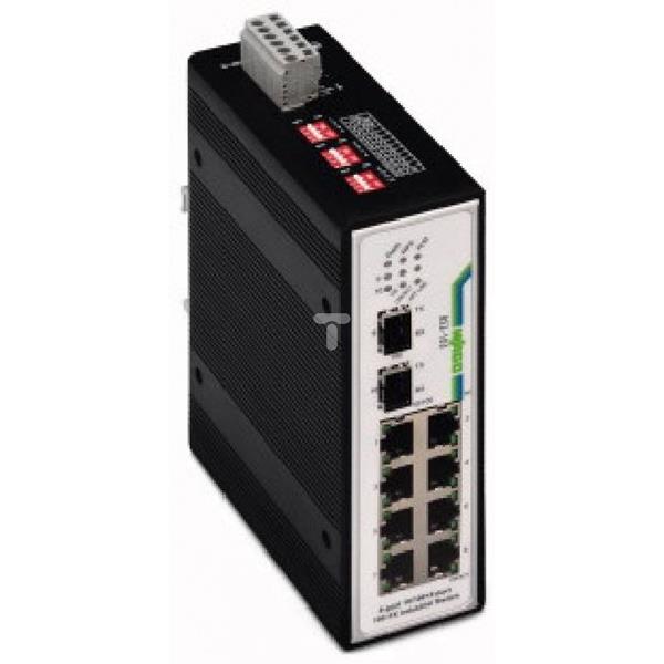 Switch przemysłowy 8 portów 100BASETX/2 sloty 100BASEFX 852-103