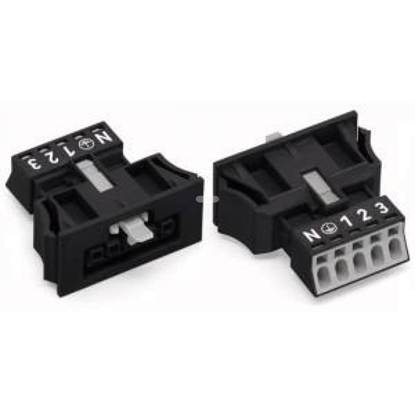 Gniazdo 5-torowe Snap-In czarne WINSTA MINI 890-705 