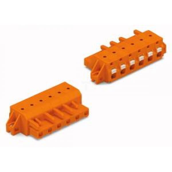 Gniazdo MCS-MIDI Classic 7-biegunowe pomarańczowe raster 7,62mm 2231-707/031-000