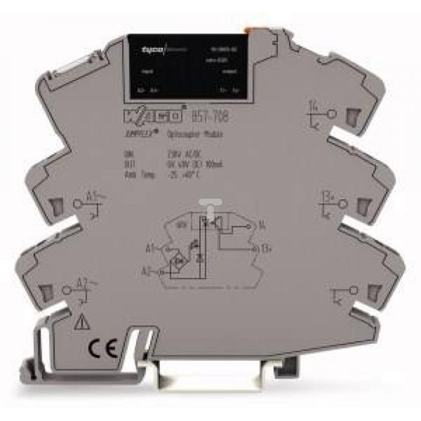 Podstawka z przekaźnikiem JUMPFLEX półprzewodnikowym 230V AC DC / 48V DC / 0,1A 857-708