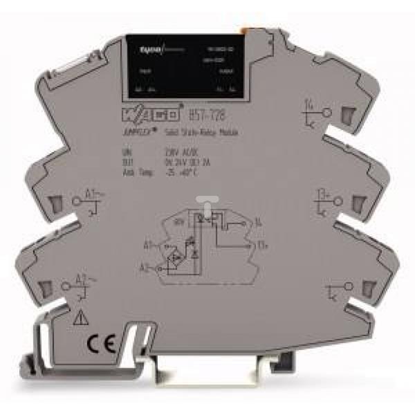 Podstawka z przekaźnikiem JUMPFLEX półprzewodnikowym 230V AC DC / 24V DC / 2A 857-728