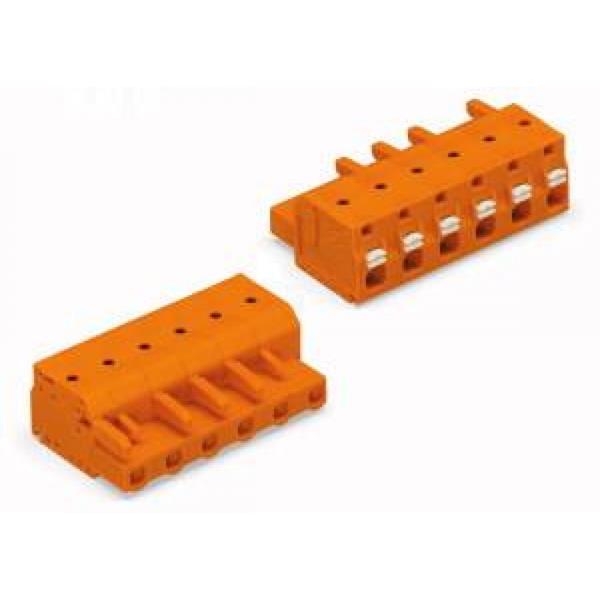 Gniazdo MCS-MIDI Classic 5-biegunowe pomarańczowe raster 7,62mm 2231-705/026-000 