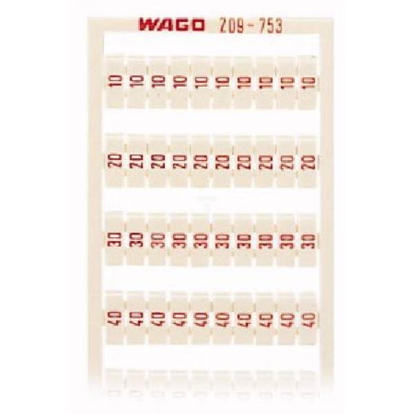 Ramka z oznacznikami 20x 10 20-50 nadruk czerwony 209-753 /5szt./