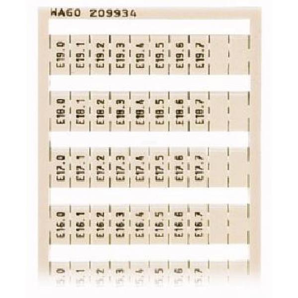 Ramka z oznacznikami E10.0-E19.7 209-934 /5szt./