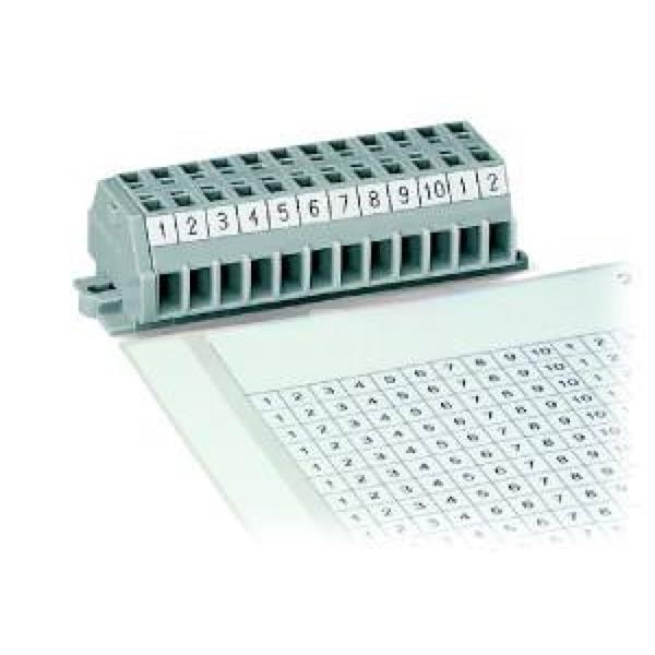 Karta z oznacznikami samoprzylepnymi 1-10 raster 5mm 210-333/500-002