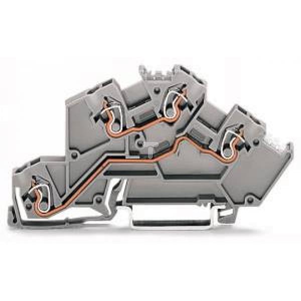 Złączka TOPJOB piętrowa 2,5mm2 L/L szara 775-642