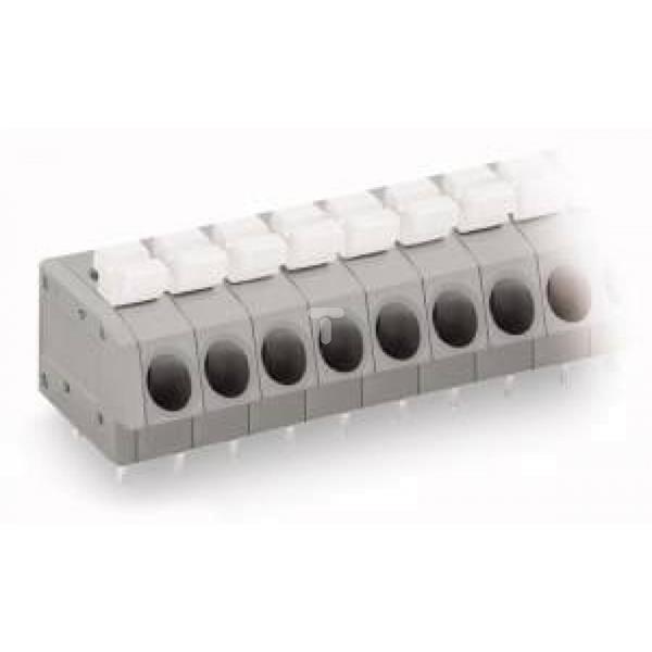 Listwa zaciskowa do płytek drukowanych 8-biegunowa szara raster 5mm 804-108