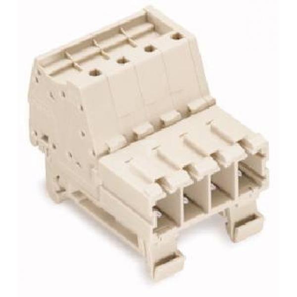 Gniazdo MCS-MAXI 2-biegunowe jasnoszare raster 7,62mm 831-3202/007-000