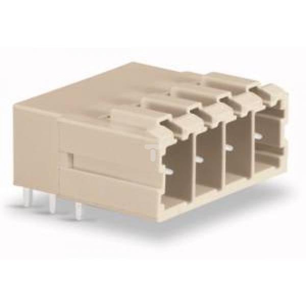 Gniazdo MCS-MAXI 4-biegunowe jasnoszare raster 7,62mm 831-3624 