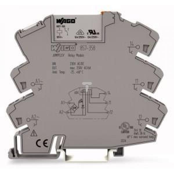 Podstawka z przekaźnikiem JUMPFLEX 230V AC/DC 1p 857-358