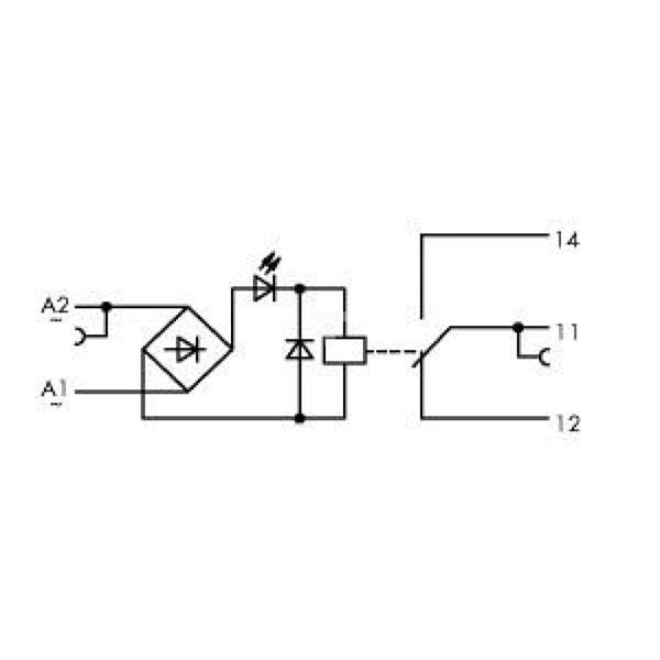 Złączka z przekaźnikiem minaturowym 115V AC 1p 859-360