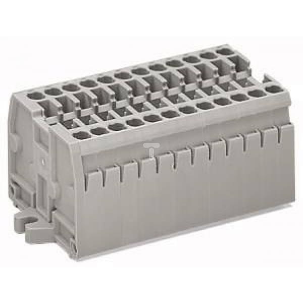 Listwa zaciskowa 2-przewodowa 2,5mm2 11-torowa jasnoszara mocowanie śrubowe 869-241