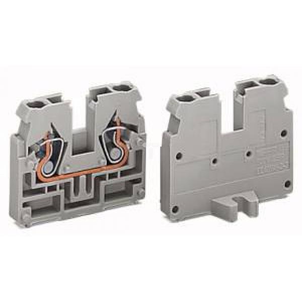 Złączka 2-przewodowa końcowa 2,5mm2 jasnoszara 869-309
