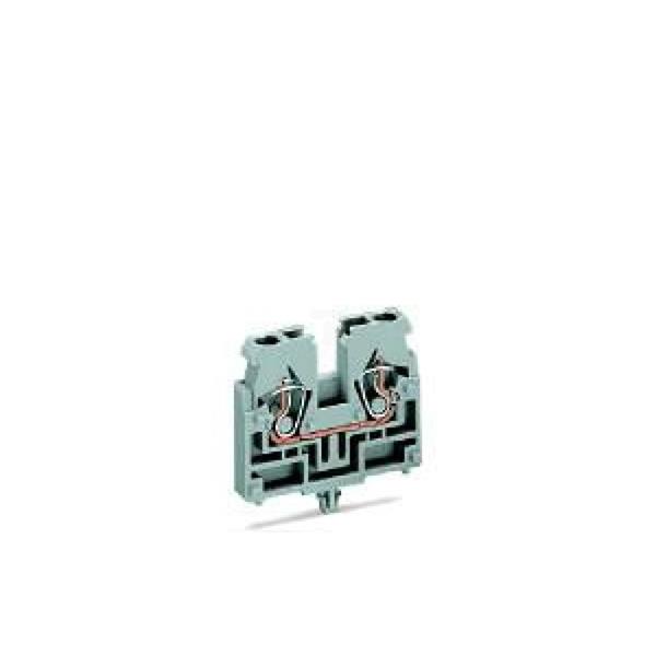 Złączka 2-przewodowa wewnętrzna 2,5mm2 szara 869-311