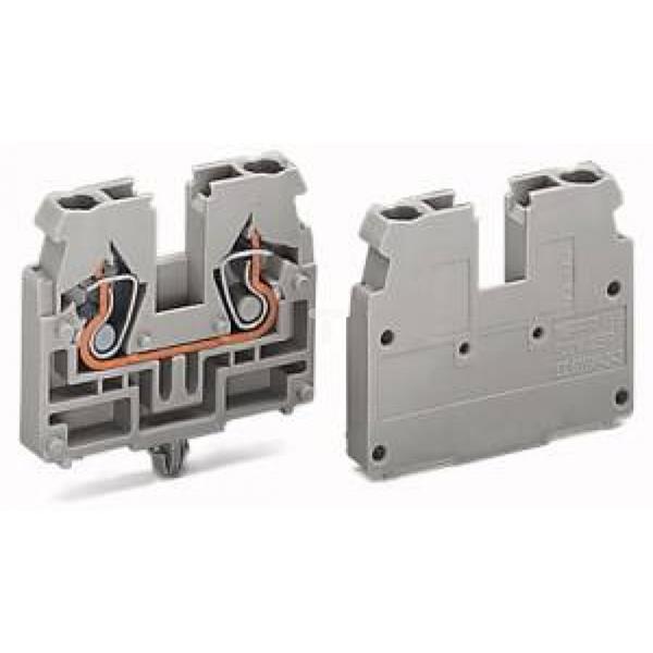 Złączka 2-przewodowa końcowa 2,5mm2 szara 869-331