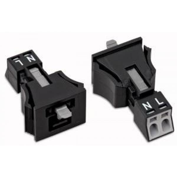 Wtyk 2-torowy Snap-In biały WINSTA MINI 890-732
