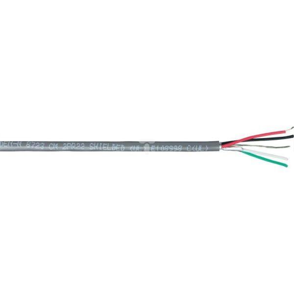 Przewód sterowniczy ekranowany 2x2x22AWG PVC szary 300V BL-8723.00U305 /305m/