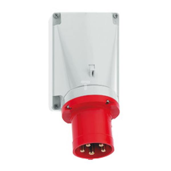 Wtyczka odbiornikowa naścienna GT 63A 4p 400V 6h IP44 24338