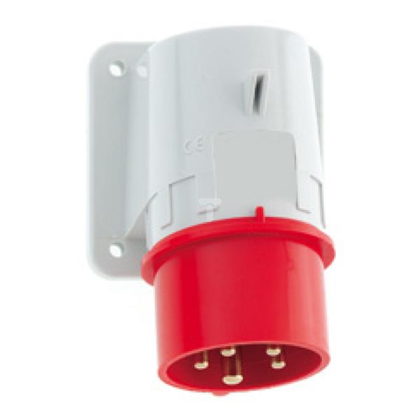 Wtyczka maszynowa odbiornikowa Quick-Connect TE 32A 5p 400V 6h IP44 26051