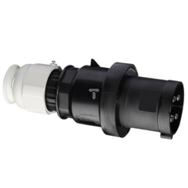 Wtyczka QUICK-CONNECT TE Plus z zintegrowanym zadławieniem MULTI-GRIP 63A 4p 500V 7h IP44 210763