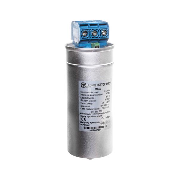 Kondensator gazowy MKG niskich napięć 2,5kVar 450V KG MKG-2,5-450