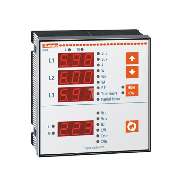Miernik cyfrowy12-24V DC montaż tablicowy, 47 parametrów elektrycznych DMK25