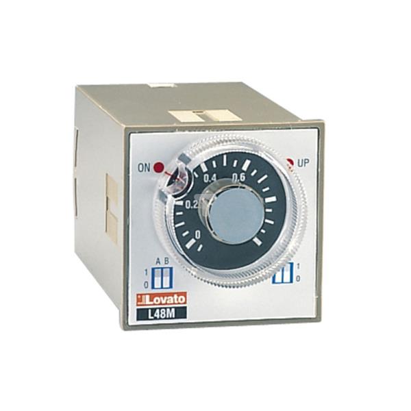 Przekaźnik czasowy wielofunkcyjny 0,05sek-10min 24-240V AC/DC 48x48mm L48MM 31L48MM240