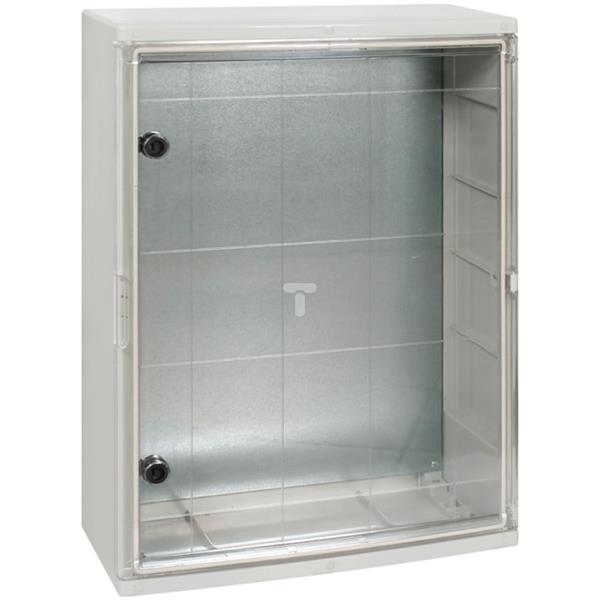 Obudowa z drzwiami transparentnymi SWD 600x500x220mm IP65 z płytą montażową ICW-506022-P