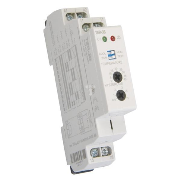 Termostat analogowy 0-40 stopni 1P 16A 24-230V AC/DC TER-3B 002471813