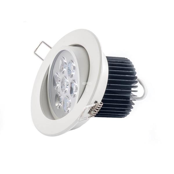 Downlight LED 7W biały okrągly 490lm 3000K 230V - LAMPRIX