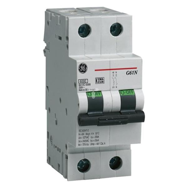 Wyłącznik nadprądowy 1P+N C 4A 6kA AC G61NC04 674616