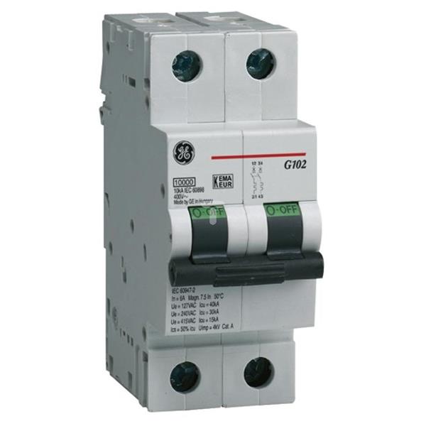 Wyłącznik nadprądowy 2P C 0,5A 10kA AC G102C0.5 674886