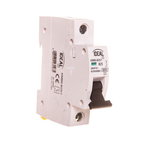 Wyłącznik nadprądowy 1P B 25A 6kA KMB6-B25/1 23147