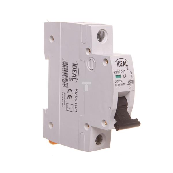 Wyłącznik nadprądowy 1P C 4A 6kA AC KMB6-C4/1 23161