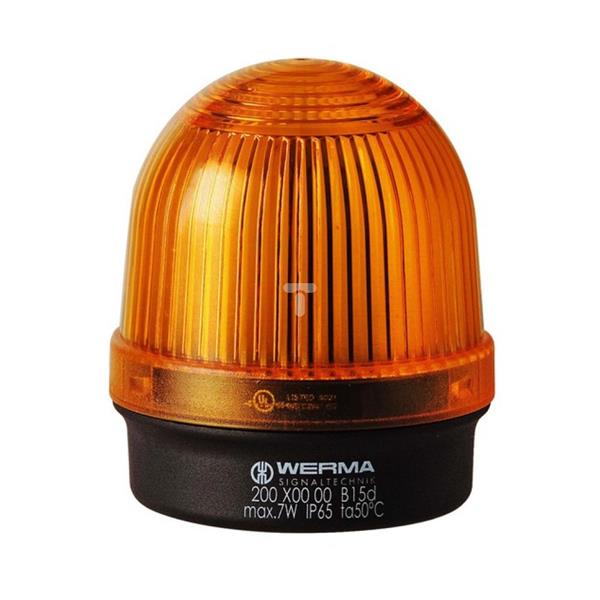 Sygnalizator świetlny żółty 12-240V AC/DC stały IP65 200.300.00