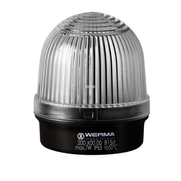 Sygnalizator świetlny przezroczysty 12-240V AC/DC stały IP65 200.400.00