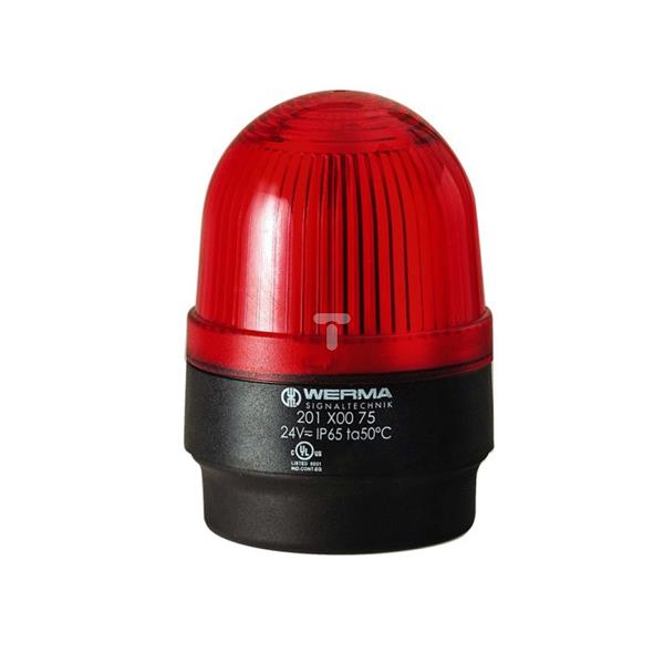 Sygnalizator świetlny czerwony błyskowy 230V AC IP65 202.100.68