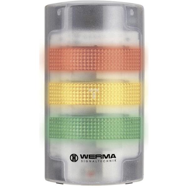 Kolumna sygnalizacyjna czerwona/żółta/zielona światło stałe/błyskowe LED/dźwiękowa 115-230 V AC IP65 691.200.68