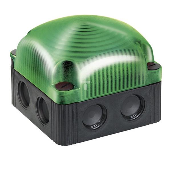 Sygnalizator ostrzegawczy zielony 12V DC LED stały IP66 853.200.54