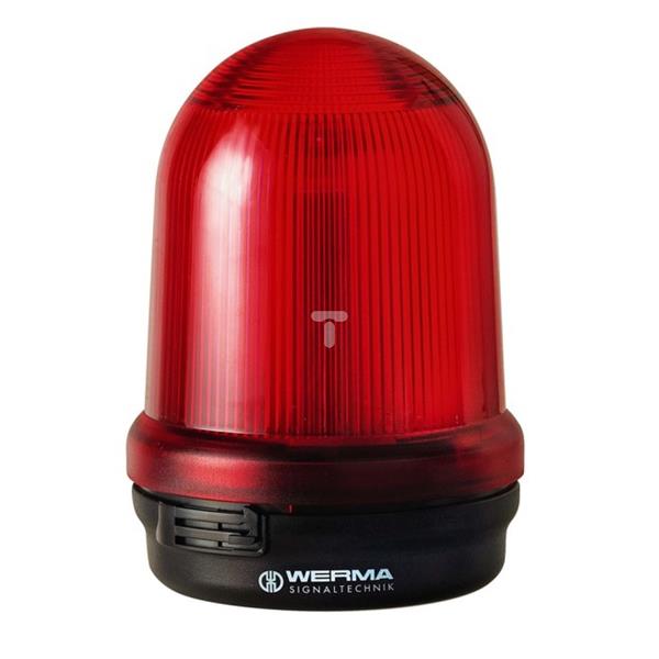 Sygnalizator ostrzegawczy czerwony 115-230V AC LED błyskowy podwójny 829.120.68