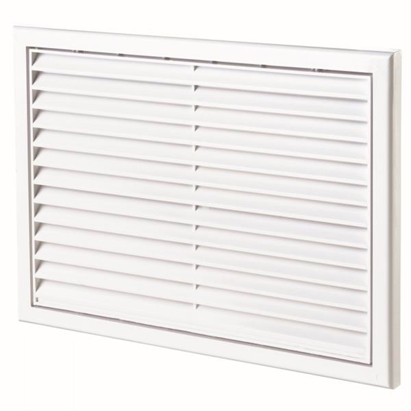 Kratka wentylacyjna z siatką 300x220mm biała WPFMV170