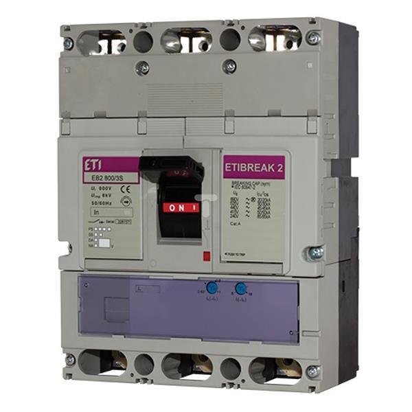 Wyłącznik mocy 3P 800A 50kA /wyzwalacz termo-magnetyczny/ EB2 800/3S 004672161