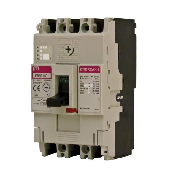 Wyłącznik mocy 3P 160A 16kA /bez regulacji/ EB2S 160/3LF 004671811
